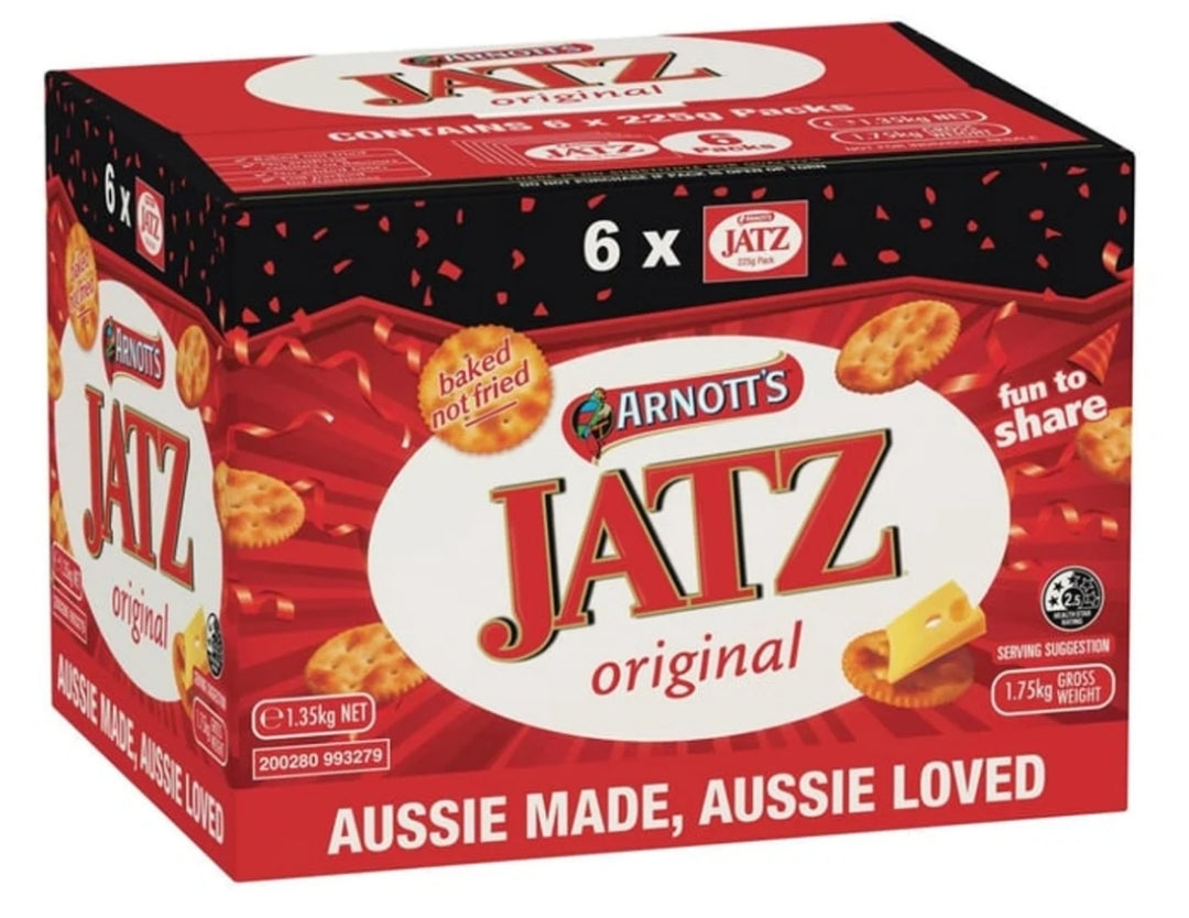 Arnotts Jatz Crackers 6 x 225g