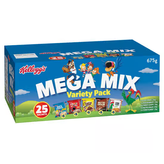 Kelloggs Mega Mix Variety 25 Pack