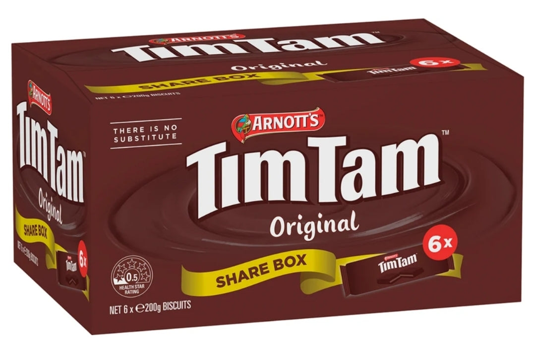 Arnotts Tim Tam Original 6 x 200g