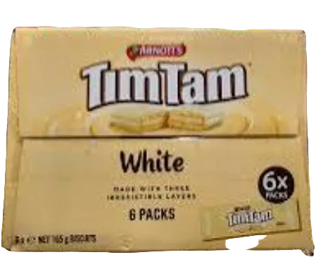 Arnotts Tim Tam White 6 x 154g