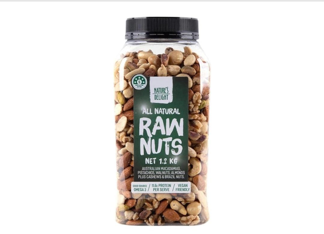 Natures Delight All Natural Raw Nut Mix 1.2kg