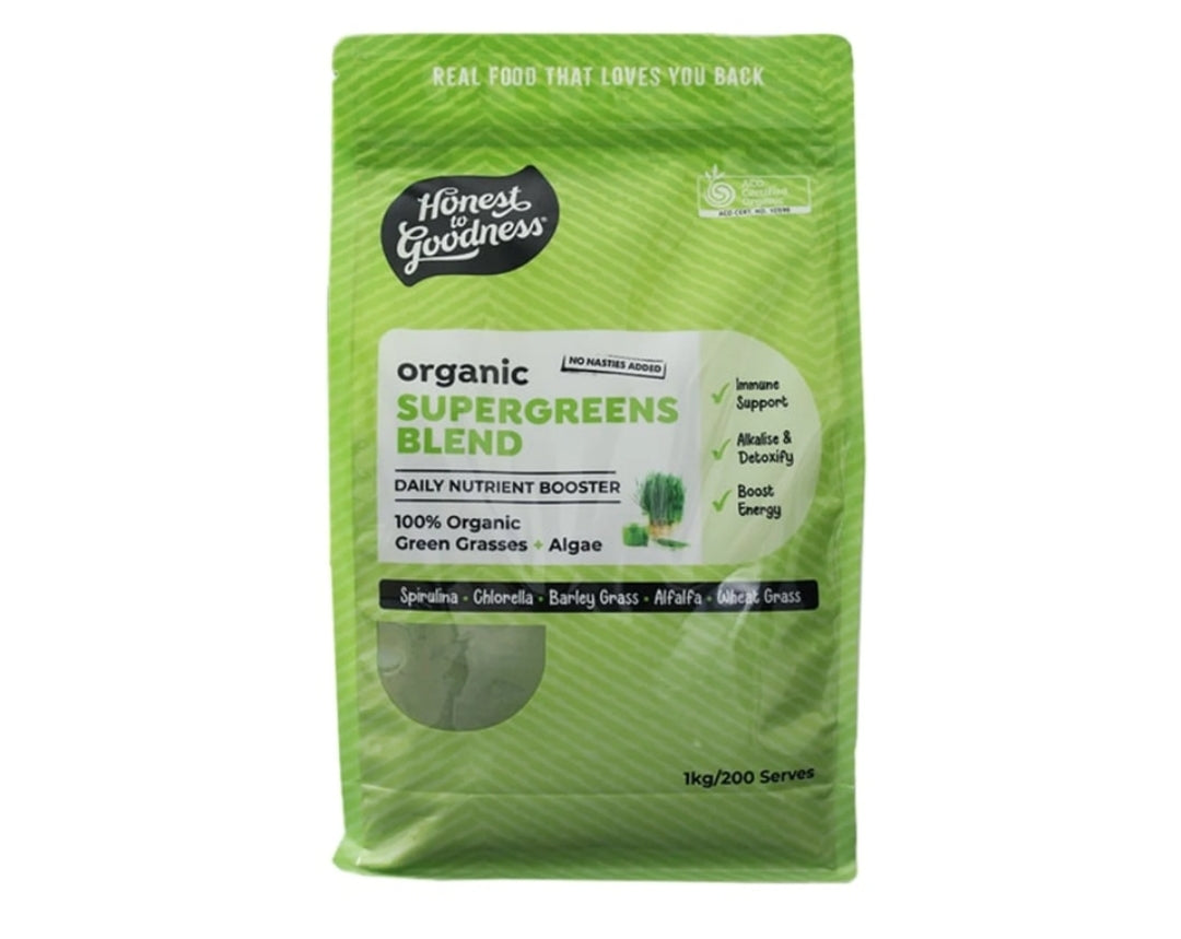Honest To Goodness Organic Super Greens Blend 1Kg