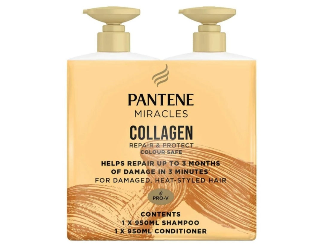 Pantene Collagen Shampoo & Conditioner 2x 950ml