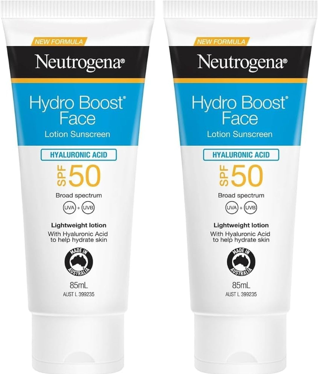 Neutrogena Hydroboost Face Sunscreen 2x 85Ml