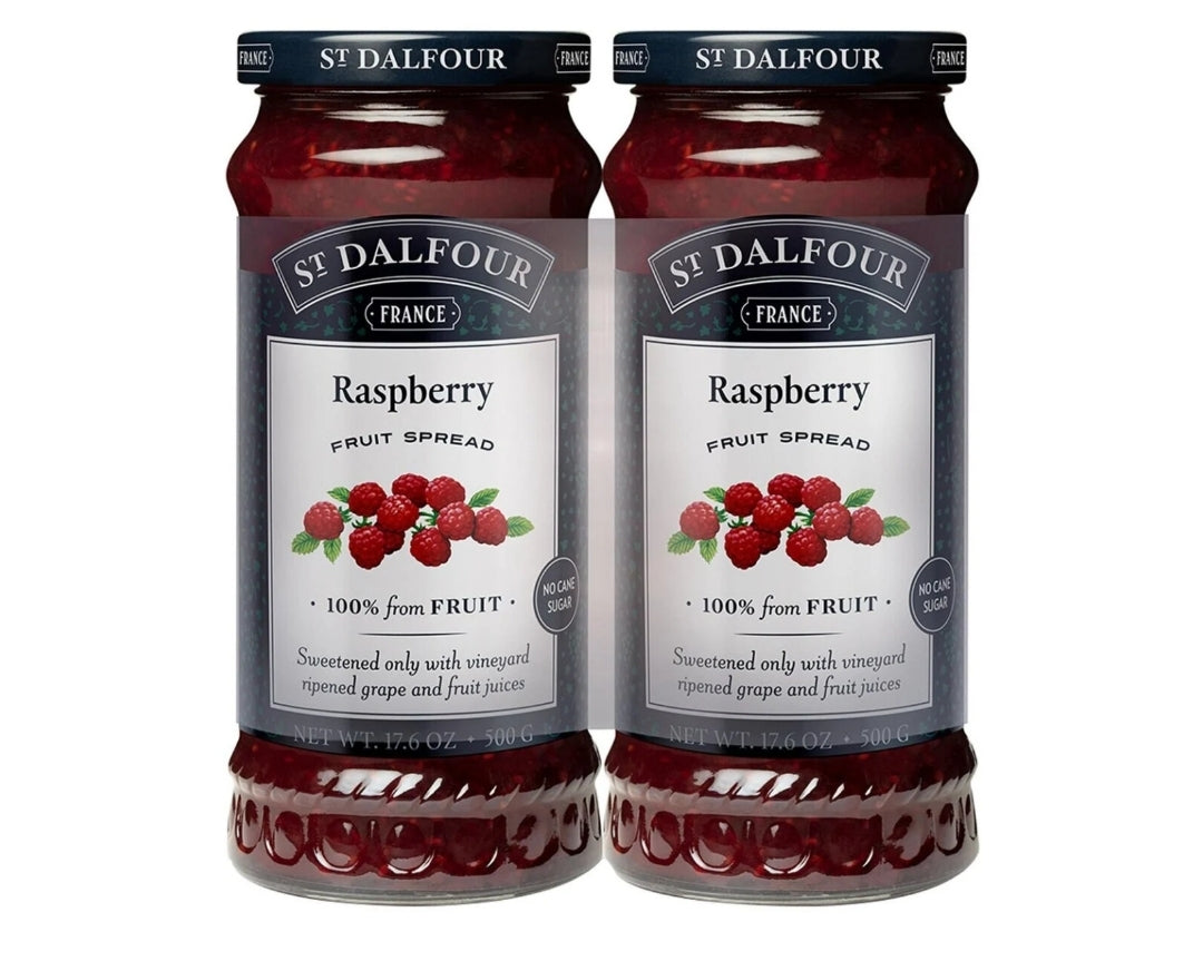 St Dalfour Raspberry Jam 2x 500g Jars