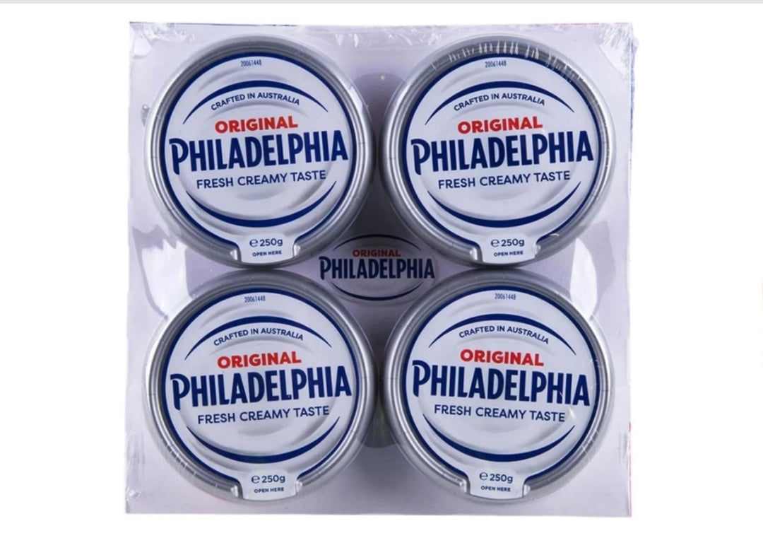 Philadelphia Spreadable Cream Cheese 4x 250g - 1Kg