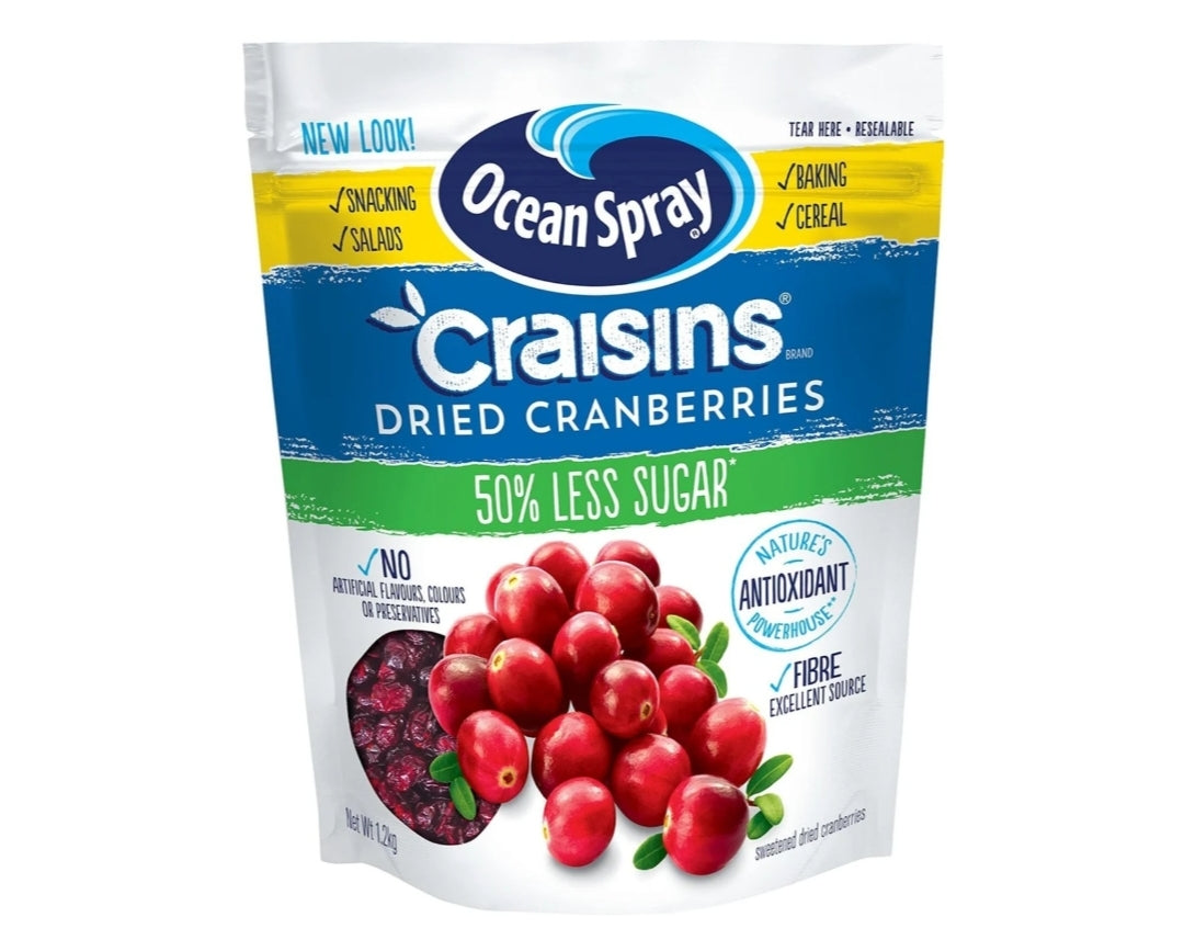 Ocean Spray Craisins Reduced Sugar 1.2kg