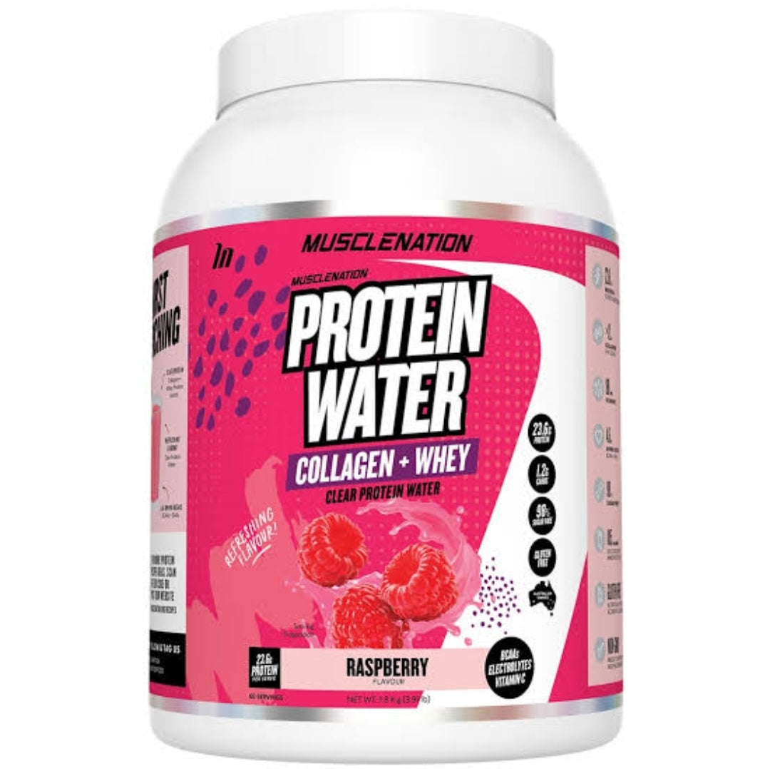 Muscle Nation Protein Water Raspberry 1.18Kg