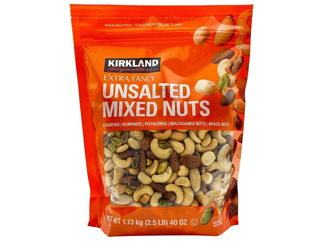 Kirkland Signature Unsalted Mixed Nuts 1.13Kg