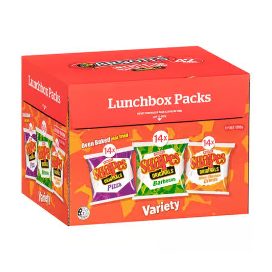Arnotts Shapes Variety Pack 42 x 25g