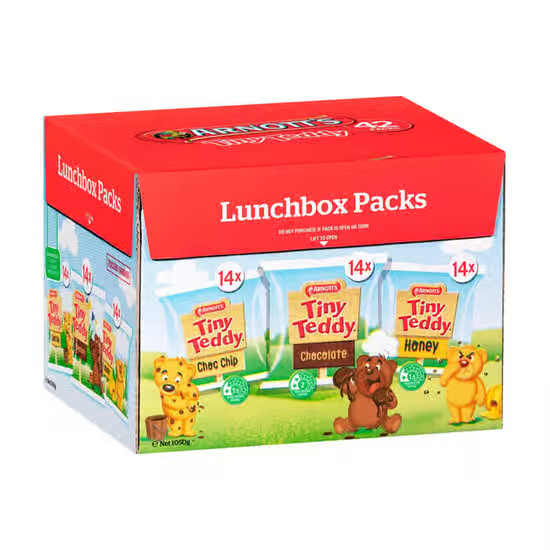 Arnotts Tiny Teddy Variety Pack 42 x 25g