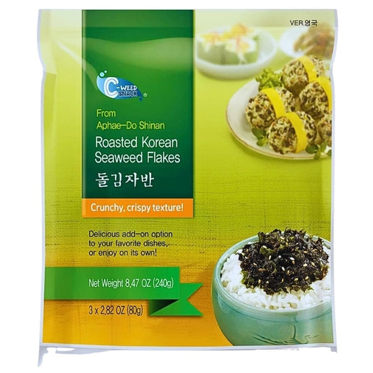 C Weed Roasted Korean Seaweed Flakes 3x 80g