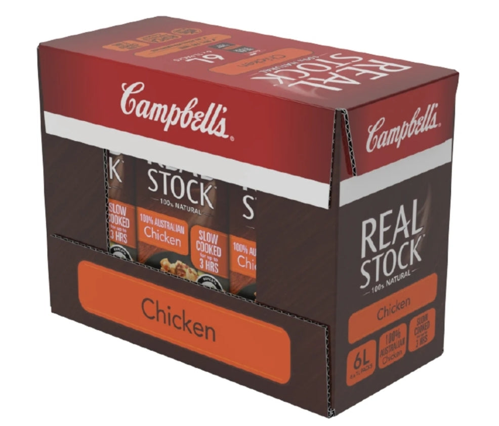 Campbells Chicken Stock 6x 1L