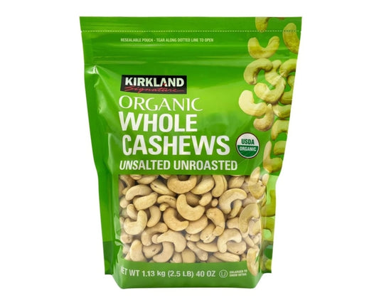 Kirkland Signature Organic Cashews 1.13kg