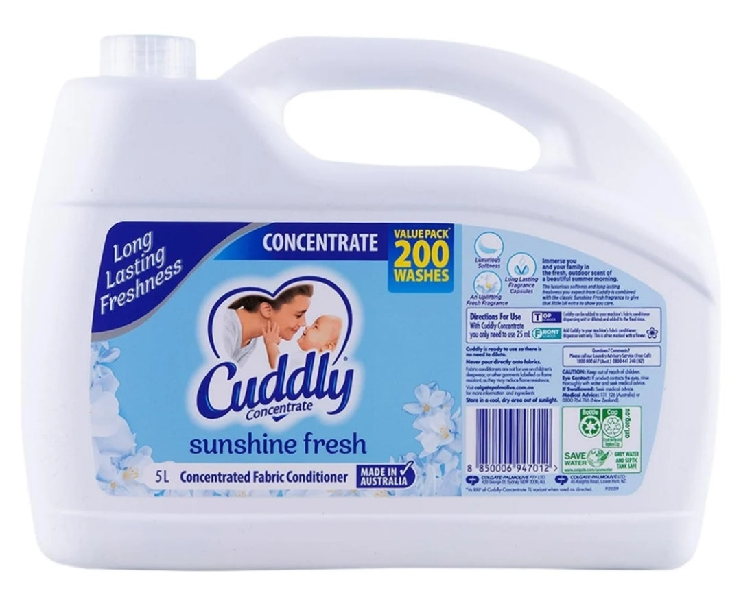 Cuddly Concentrate Sunshine Fresh Softener 5L