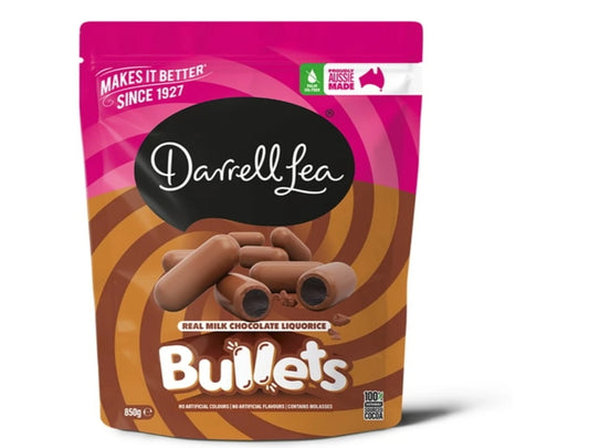 Darrell Lea Chocolate Liquorice bullets 850g