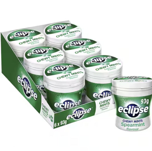 Wrigleys Eclipse Spearmint Chewy Mints 6×93g