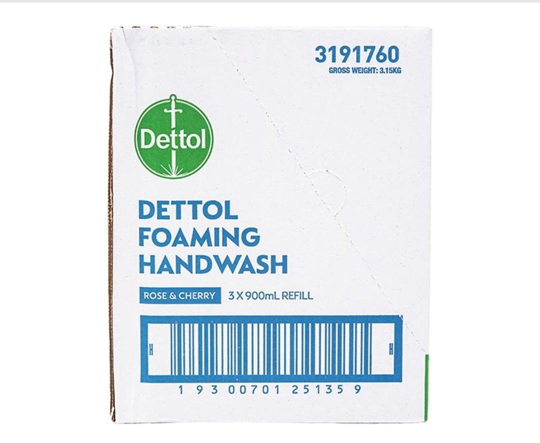 Dettol Foaming Hand Wash Refill 3x 900ml