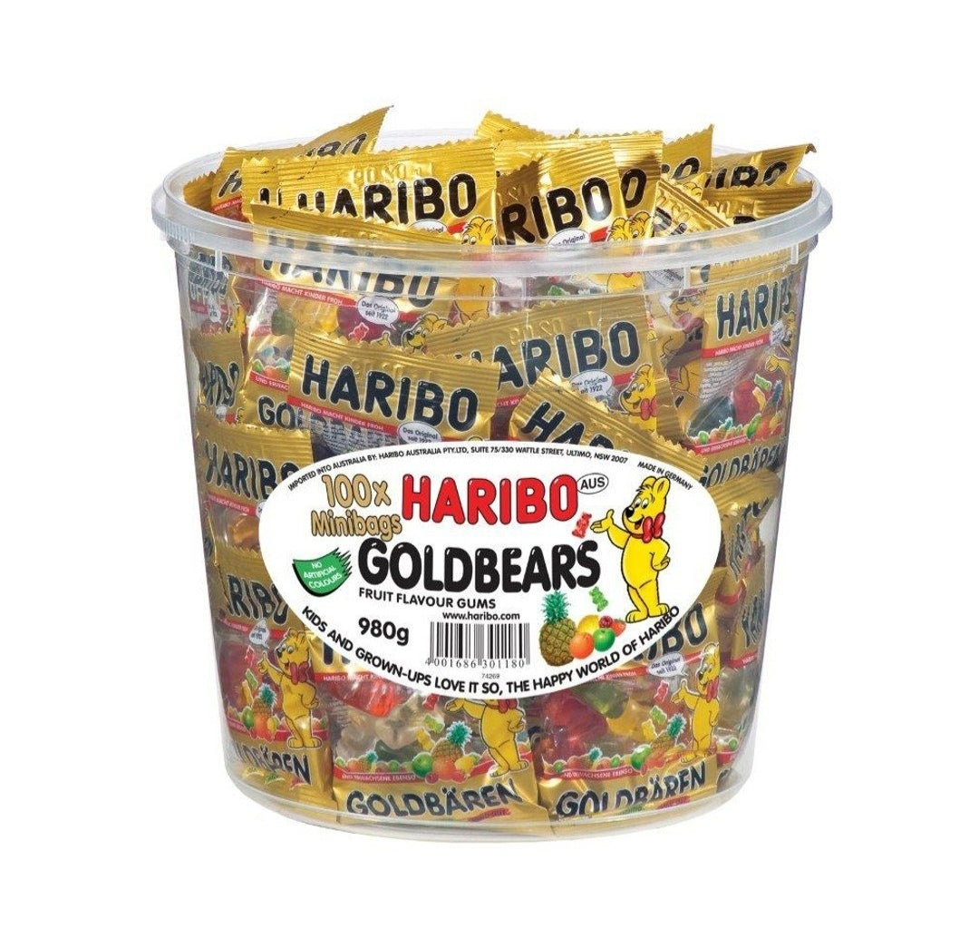 Haribo Goldbears 100 Minibags Tub 980g