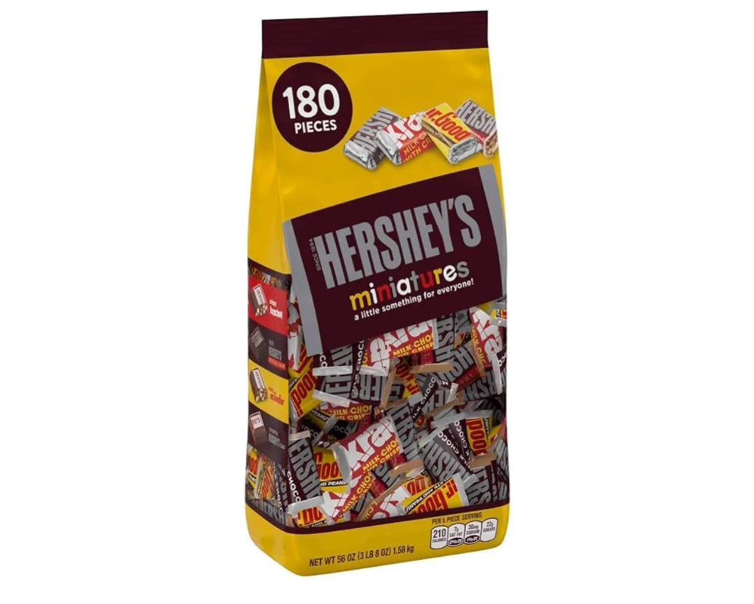 Hershey Miniatures Assortment 180 Pieces