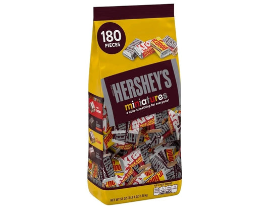 Hershey Miniatures Assortment 180 Pieces