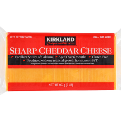 Kirkland Sharp Cheddar Cheese 907g
