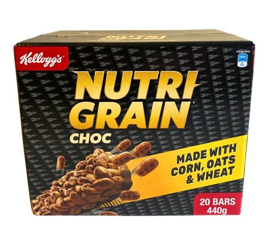 Kelloggs Nutri-Grain Chocolate Bar 20x 22g