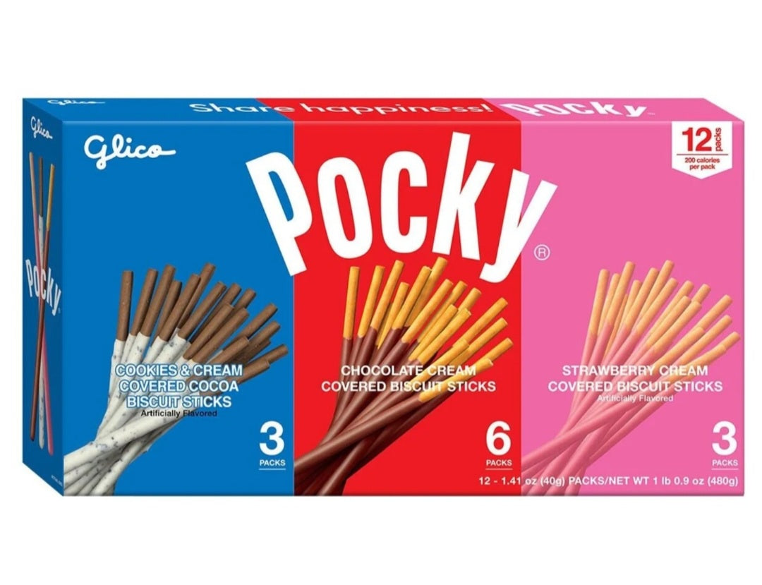 Glico Pocky Variety Pack 12x 40g