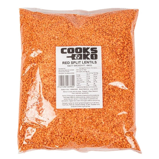 Cooks & Ko Red Lentils 4Kg