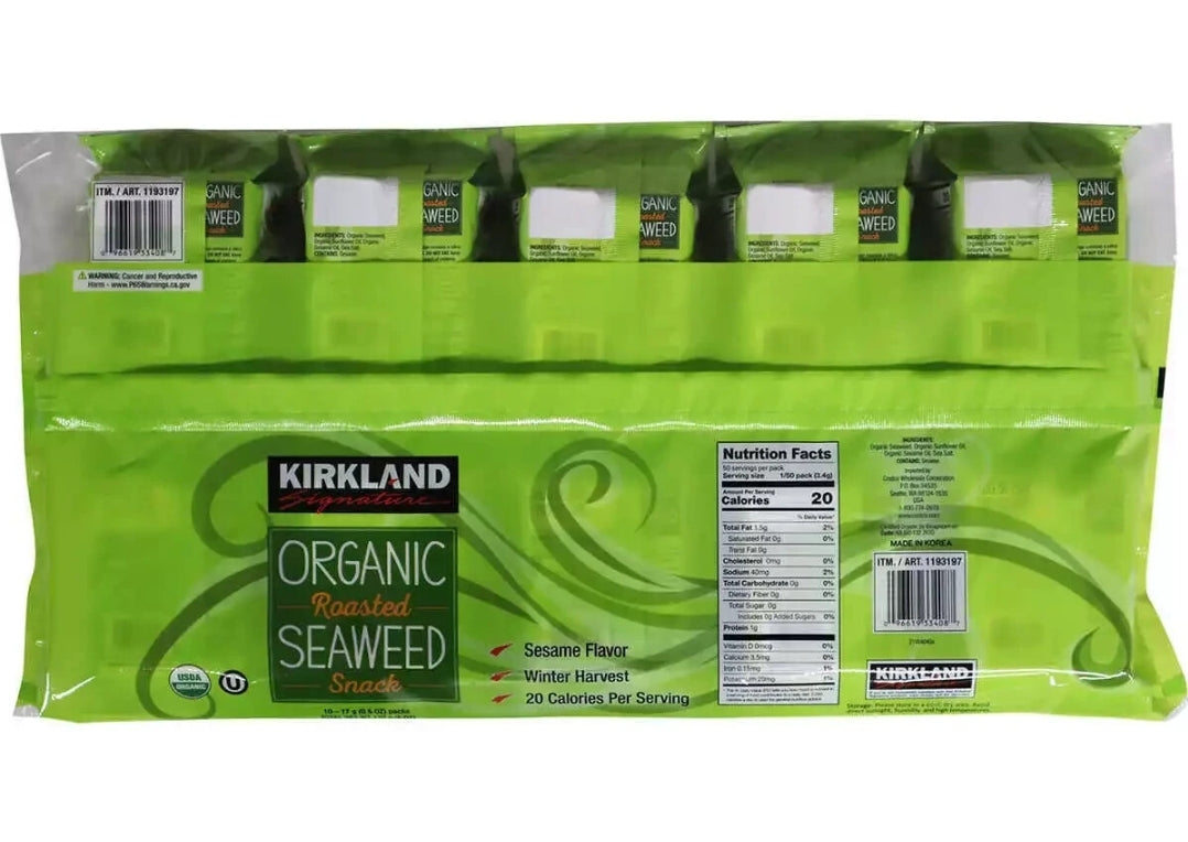 Kirkland Signature Winter Harvest Seaweed 10x 17g