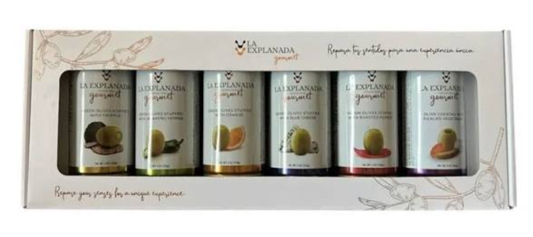 La Explana Gourmet Assorted Olives Pack 6x 350g