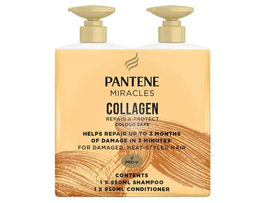 Pantene Collagen Shampoo & Conditioner 2x 950ml