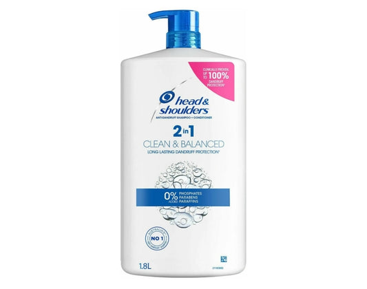 Head & Shoulders Clean & Balanced 2 in 1- 1.8L