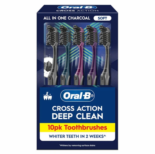Oral B Charcoal Toothbrush 10 Pack