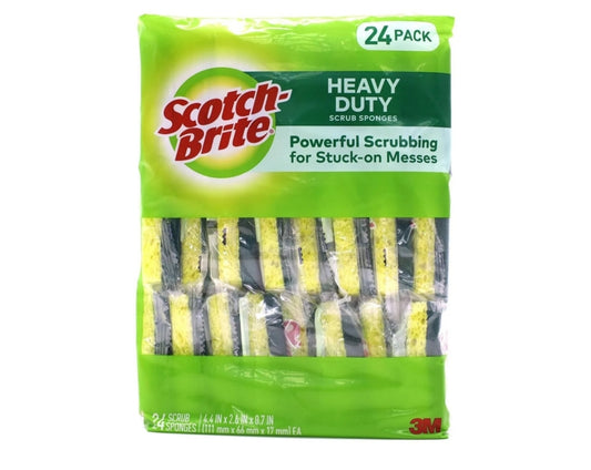 Scotch Brite Heavy Duty Scrub Sponge 24 Pack