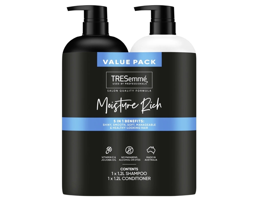 Tressemme Moisture Rich Shampoo & Conditioner 2x 1.2L