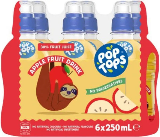 Pop Tops Apple Fruit Drink 24x 250ml