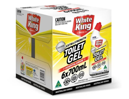 White King Extra Strength Toilet Gel 6x 700ml