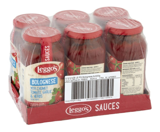 Leggos Bolonese Sauce 6x 500g