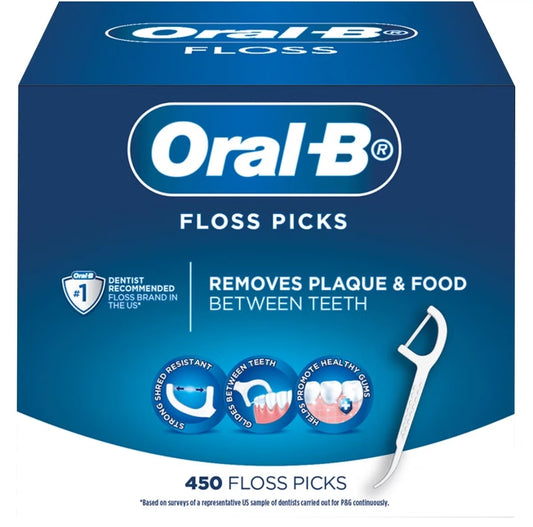 Oral B Floss Picks 450 Pack
