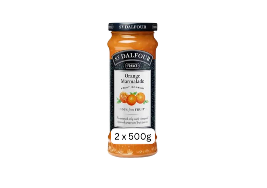 St Dalfour Orange Marmalade Jam 2x 500g Jars