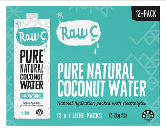 Raw C Coconut Water 12x 1L