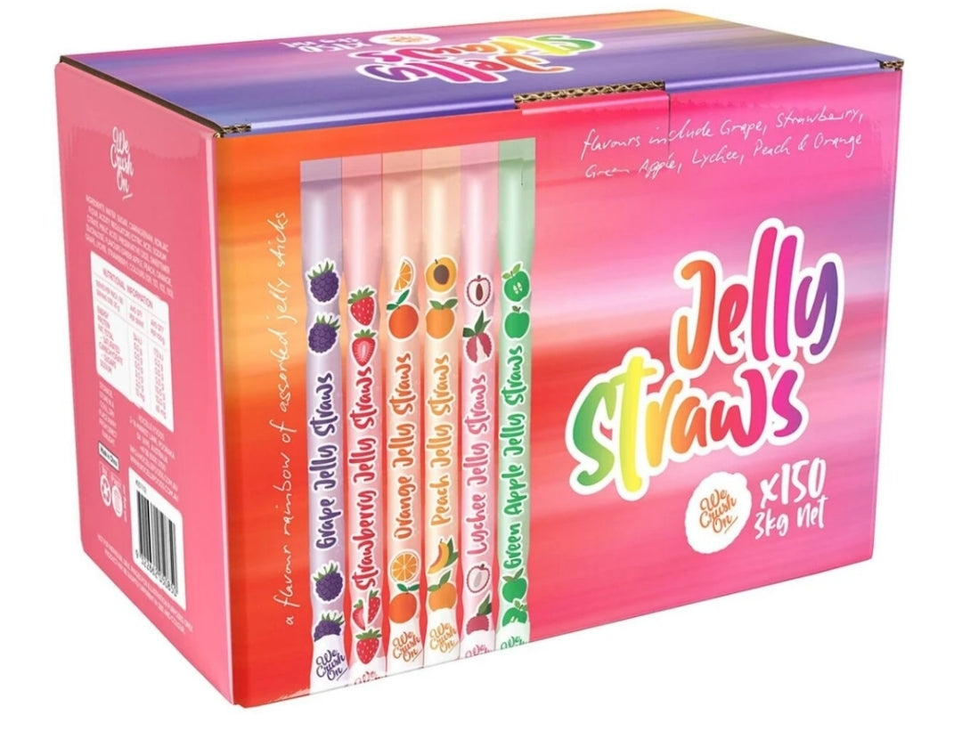 We crush on Jelly Straws 150 Pack 3Kg