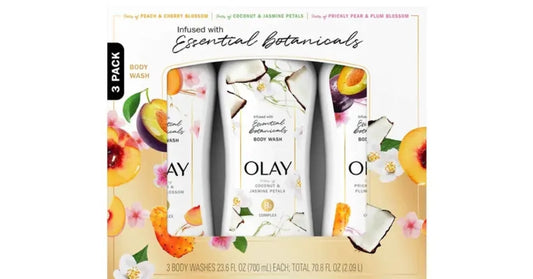 Olay Essentials Botanicals Body Wash 3x 700ml