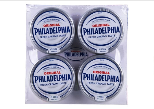 Philadelphia Spreadable Cream Cheese 4x 250g - 1Kg