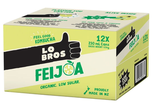 Lo Bros Kombucha Feijoa 12x 250ml