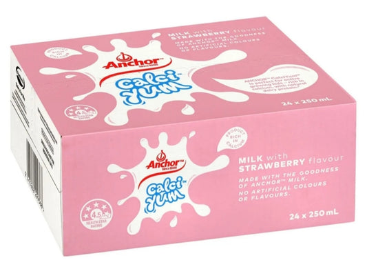 Anchor Calci Yum Strawberry 24x 250ml