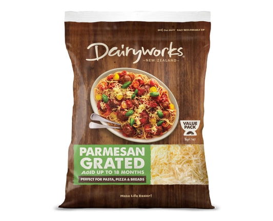 Dairyworks Grated Parmesan Cheese 1Kg