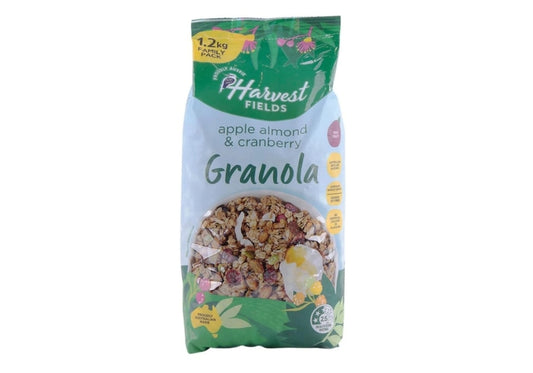 Harvest Fields Apple & Cranberry Granola  1.2Kg