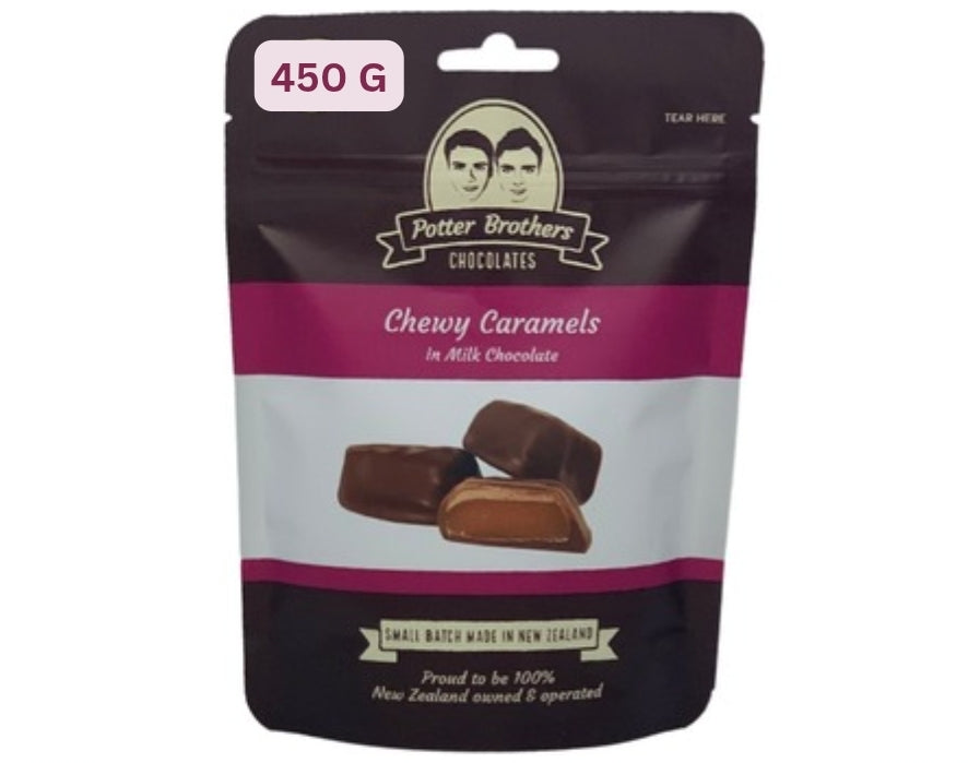 Potter Brothers Salted Caramel in Creamy Milk Chocolate 450g